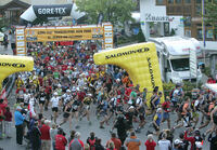 Etappen-Sart St Ulrich, Pressefoto Transalpine-Run Stage 2 St Ulrich TR2020082020Ralf20Graner205-1